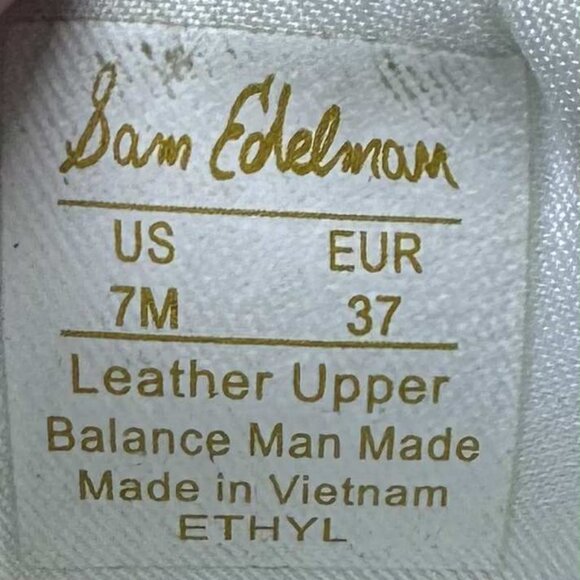 Sam Edelman Ethyl Leather Sneakers Women's Size 7 - Picture 12 of 13